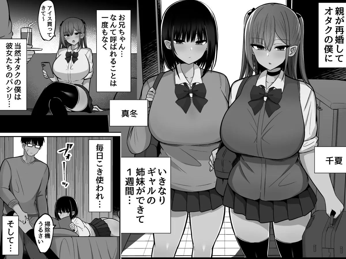 いきなりギャル姉妹〜親の再婚でデキたギャル姉妹にチンポ貸す話(しなもん島/d_704443)