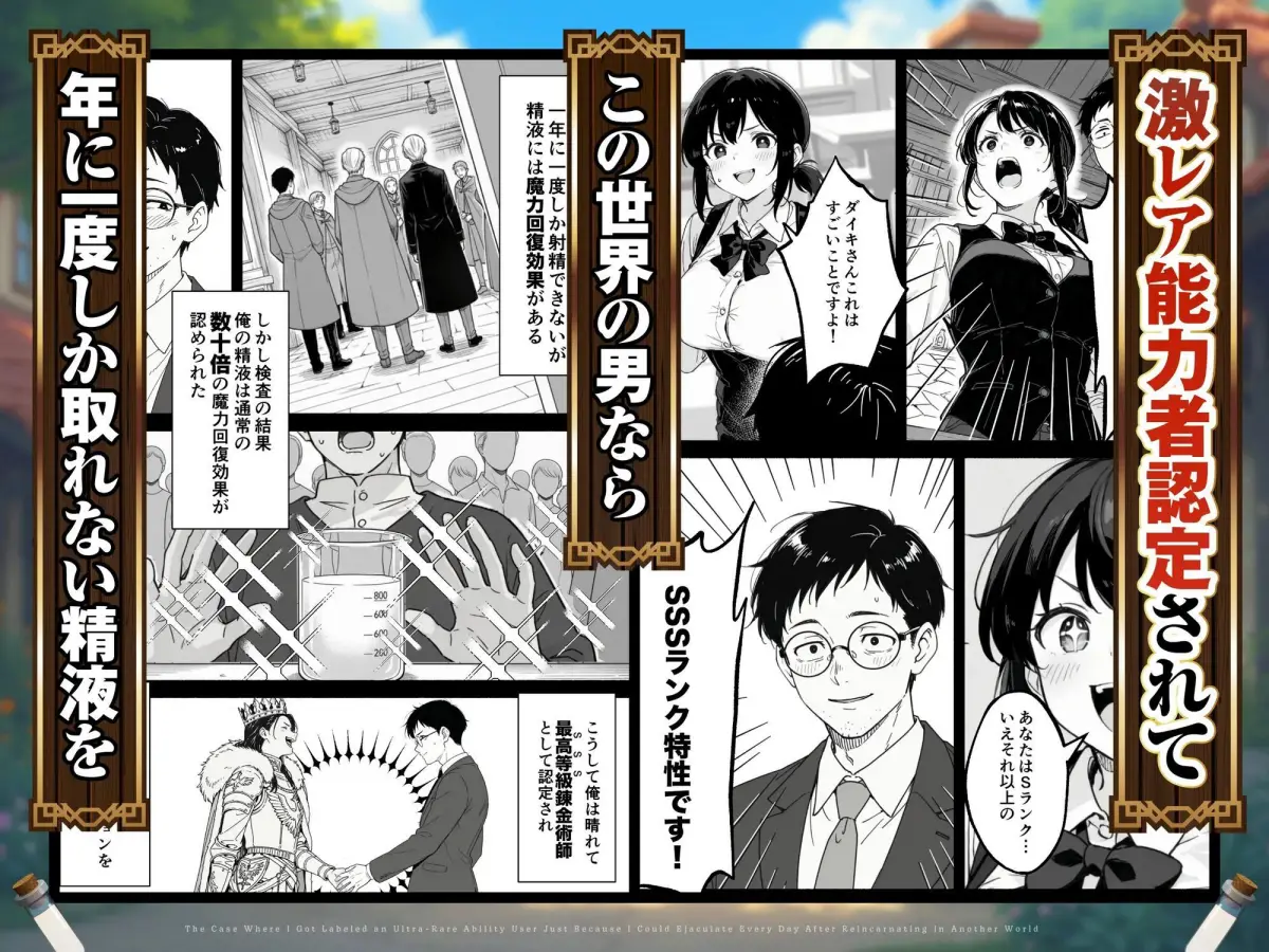 異世界転生したら毎日射精できるというだけで激レア能力者認定された件｜COMICアイル